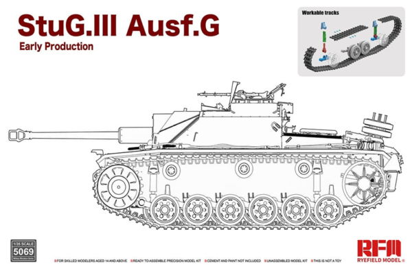 rye field model 5069 1/35 stug III ausf g early production