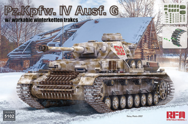 rye field model 5102 1/35 panzer iv ausf g winterketten tracks