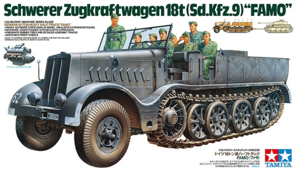tamiya 35239 1/35 german 18-ton heavy halft track 18t famo