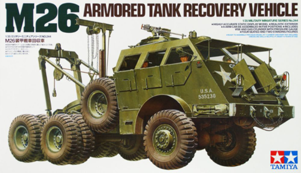 tamiya 35244 1/35 m26 armored tank recovery vehicle
