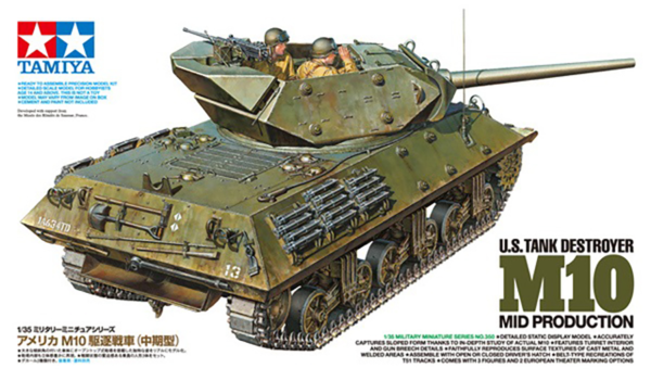 tamiya 35350 1/35 u.s tank destroyer m10 mid production