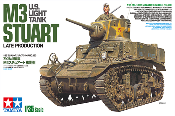 tamiya 35360 1/35 u.s light tank m3 stuart late production
