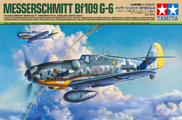 tamiya 61117 1/48 messerschmitt bf109 g6