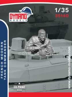 1/35 french modern tank commander scale figure dynamo models