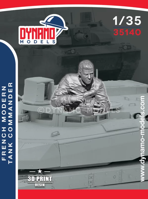 1/35 french modern tank commander scale figure dynamo models