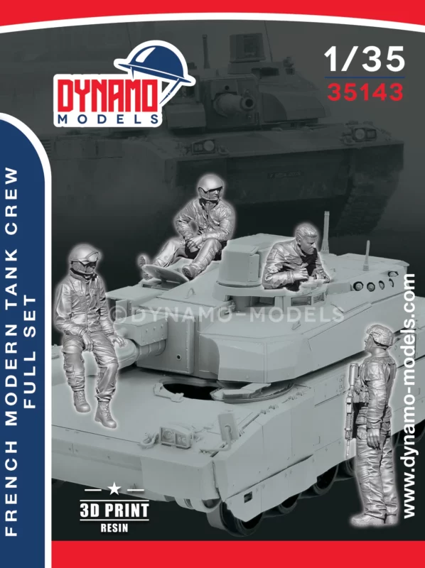 1/35 french modern tank crew full set scale figures dynamo models