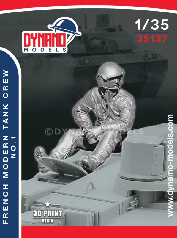 1/35 french modern tank crew no.1 scale figure dynamo models