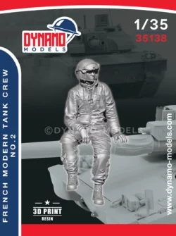 1/35 french modern tank crew no.2 scale figure dynamo models