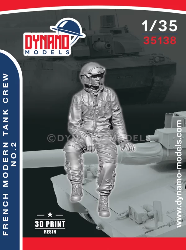 1/35 french modern tank crew no.2 scale figure dynamo models