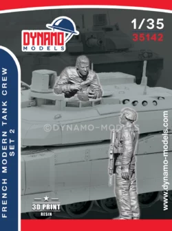 1/35 french modern tank crew set 2 scale model dynamo models