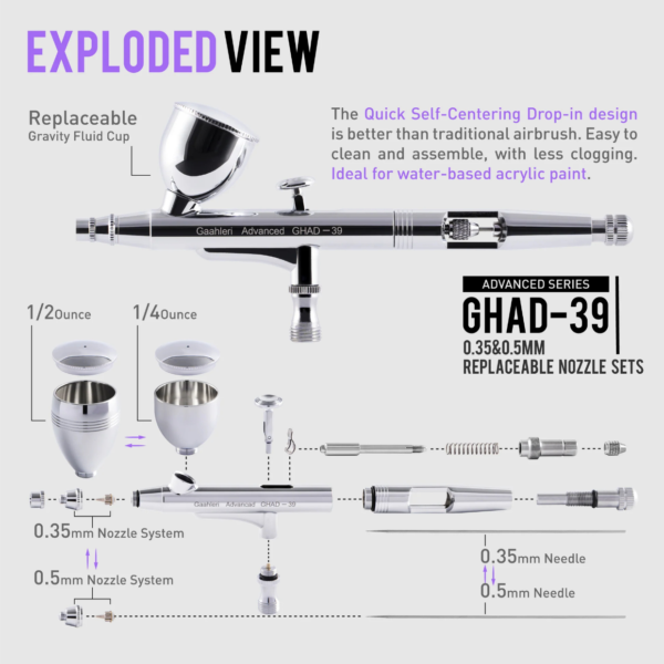Gaahleri 40133 - Airbrush Advanced Series GHAD-39 – Image 3