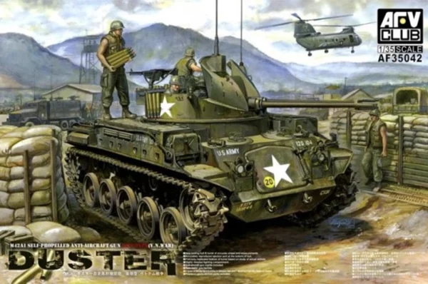 AFV Club 35042 – 1/35 M42A1 self-propelled Anti-Aircraft Gun Duster Late type V.N. War