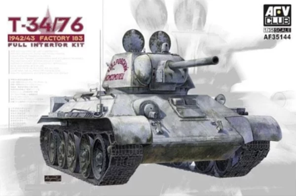 AFV Club 35144 – 1/35 T-34/76 1942/43 Factory 183 Full Interior Kit