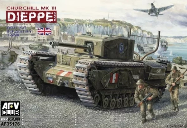 Afv Club 35176 – 1/35 British Infantry Tank Churchill Mk.III Dieppe Raid