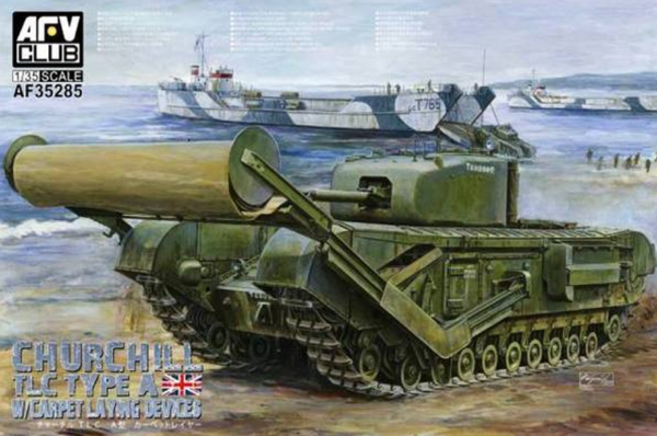 afv club 35285 1/35 churchill tlc type a with carpet laying device