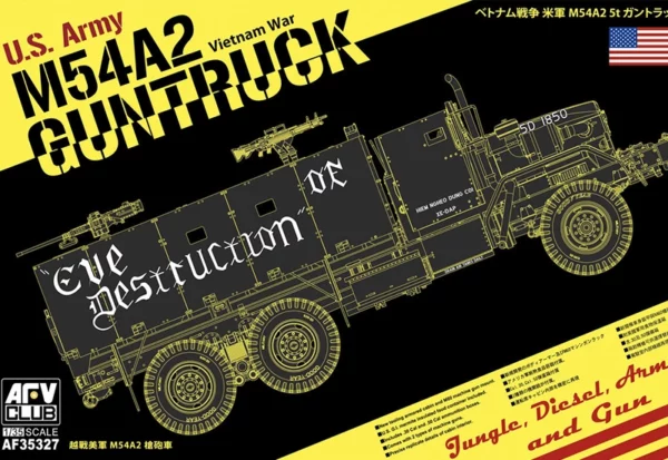 Afv Club 35327 – 1/35 U.S Army M54A2 5-ton Gun truck Eve of Destruction