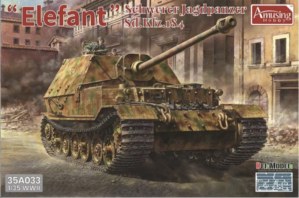 Amusing Hobby 35A033 – 1/35 Elefant Schwerer Jagdpanzer Sd.Kfz.184 (full interior)