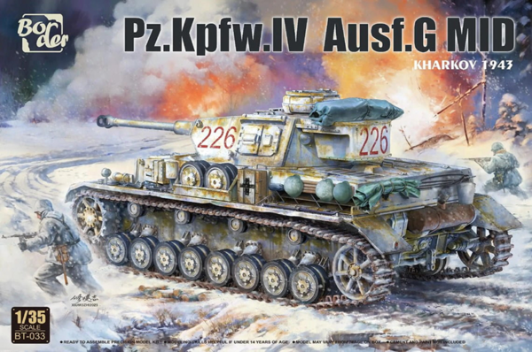 border model bt033 1/35 panzer iv ausf g mid kharkov 1943