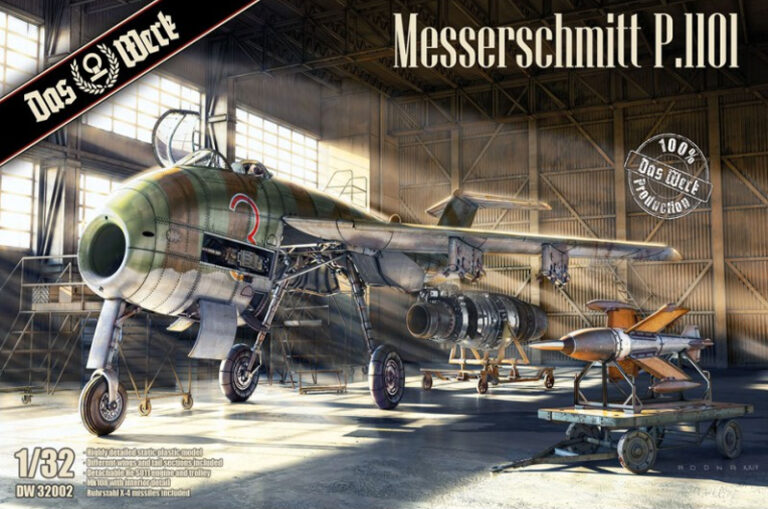 das werk 32002 1/32 messerschmitt p.1101 scale model kit