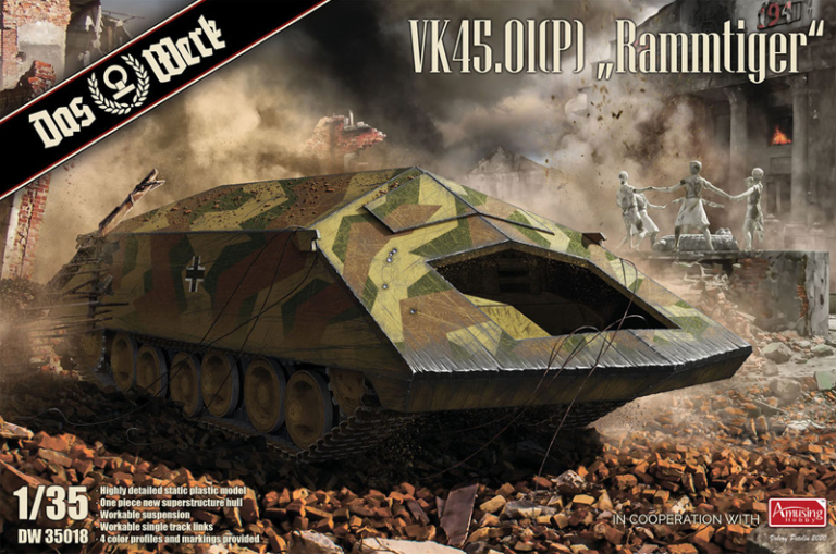 das werk 35018 1/35 vk4501p rammtiger