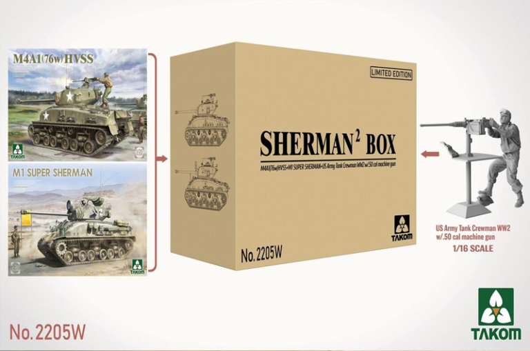 takom 1/35 sherman box