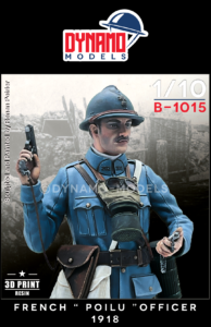 1/10 bust french poilu officer 1918 dynamo models