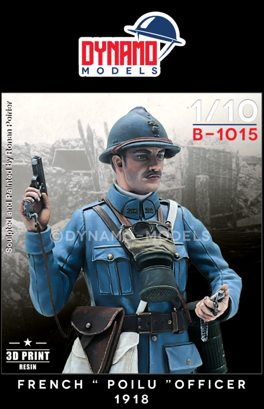1/10 bust french poilu officer 1918 dynamo models