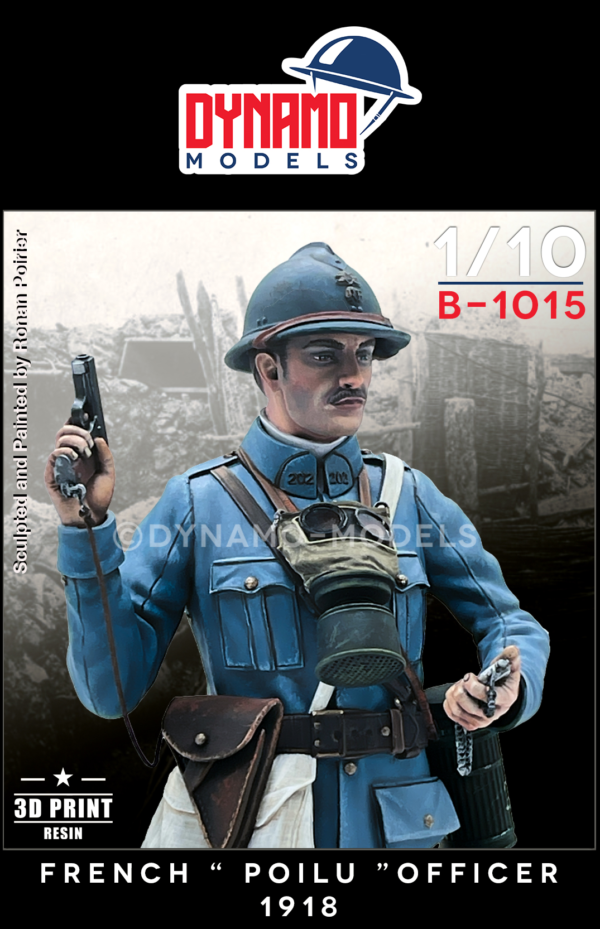 1/10 bust french poilu officer 1918 dynamo models