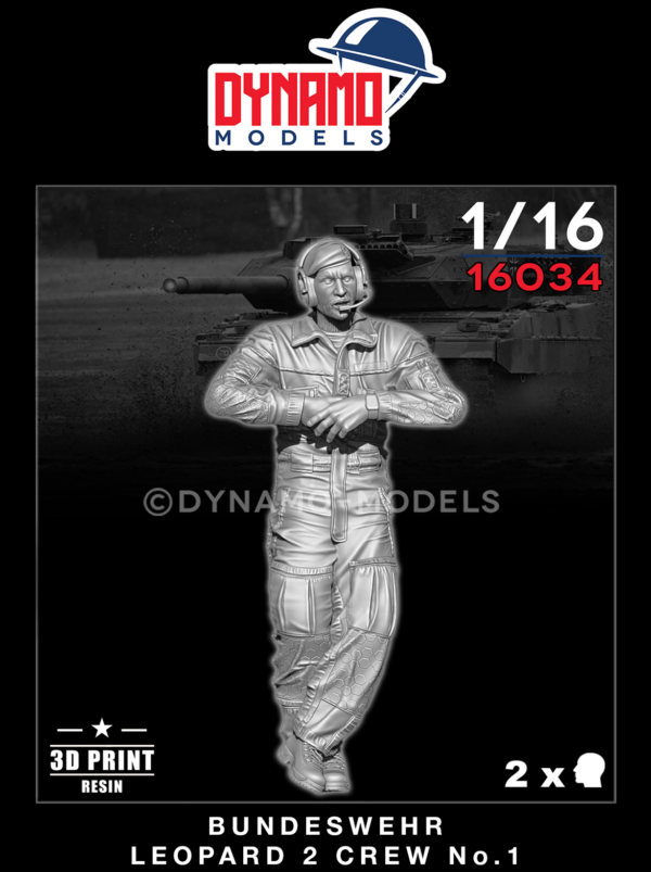 1/16 bundeswehr leopard 2 crew no.1 1/16 bundeswehr leopard 2 crew no.1 3d print figure dynamo models