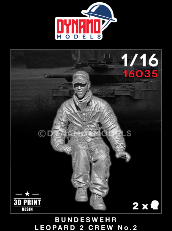 1/16 bundeswehr leopard 2 crew no.2 1/16 bundeswehr leopard 2 crew no.2 3d print figure dynamo models