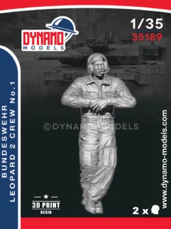 1/35 bundeswehr leopard 2 crew no.1 3d print figure dynamo models