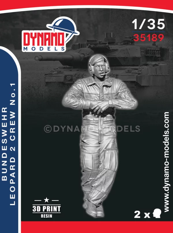 1/35 bundeswehr leopard 2 crew no.1 1/35 bundeswehr leopard 2 crew no.1 3d print figure dynamo models