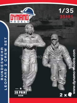 1/35 bundeswehr leopard 2 crew set 3d print figures dynamo models