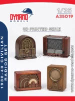 1/35 Civilian Radios Set 1930-40’s (4pcs)
