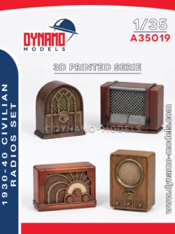 1/35 Civilian Radios Set 1930-40’s (4pcs)