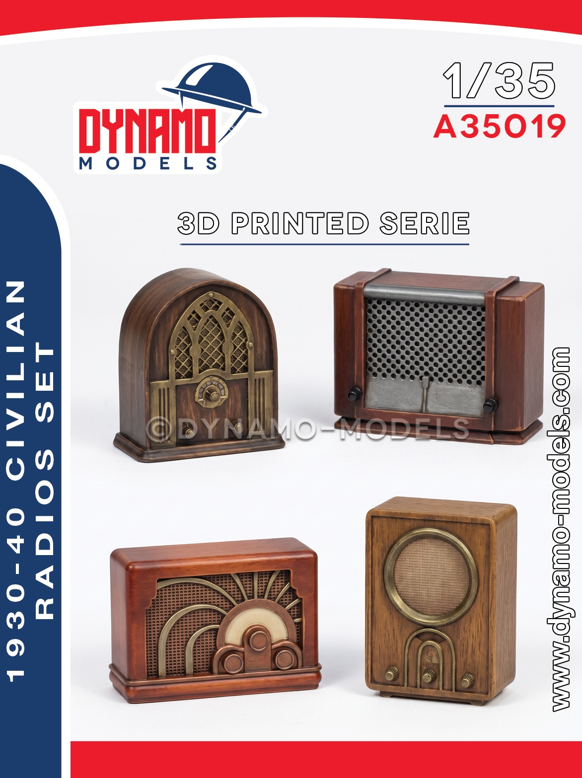 1-35-civilian-radios-set-1930-40-4-pcs 1/35 Civilian Radios Set 1930-40’s (4pcs)