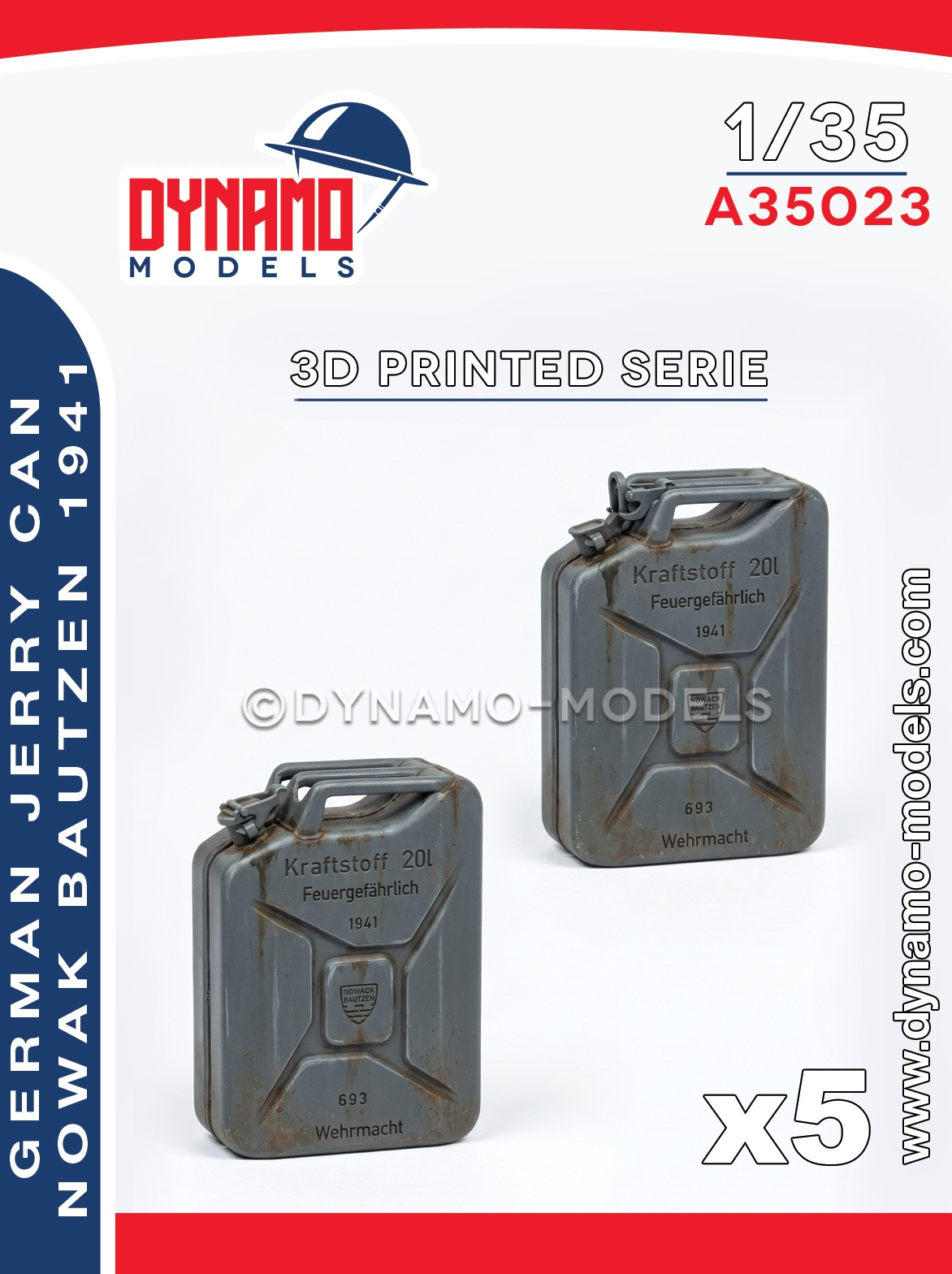 1-35-german-jerry-can-nowak-1941-5x-open-cap-5x-closed-cap 1/35 German Jerry Can ‘’ Nowak Bautzen ’’ 1941 (5x open cap/5x closed cap) - Image 1