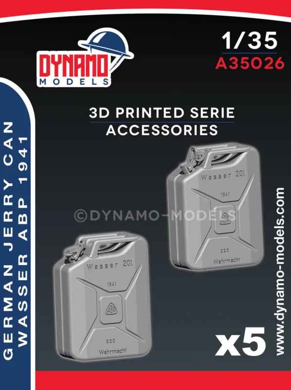 1/35 german jerry can wasser abp 1941 5x open cap and 5x closed cap 3d print by dynamo models