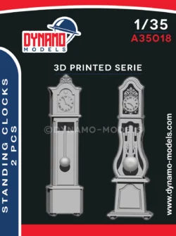 1/35 standing clocks 2 pcs 3d print accessories dynamo models