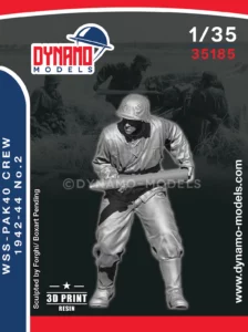 1/35 wss pak40 crew 1942-44 no.2 resin figure by dynamo models