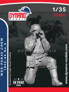 1/35 wss pak40 crew 1942-44 no.3 resin figure by dynamo models