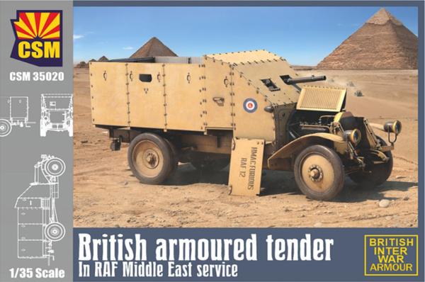 copper state models 35020 1/35 british armoured tender raf service scale model kit
