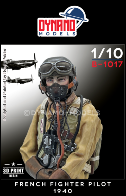 1/10 bust french fighter pilot WWII Dynamo models