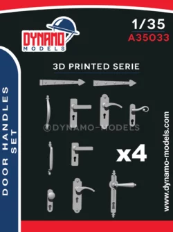 1/35 door handles set 3d print by dynamo models