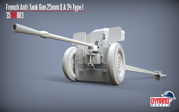 Pre-Order 1/35 French Anti-Tank Gun 25mm S.A 34 Type I Premium Edition - Image 2