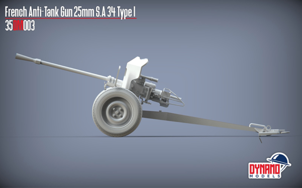 Pre-Order 1/35 French Anti-Tank Gun 25mm S.A 34 Type I Premium Edition - Image 4