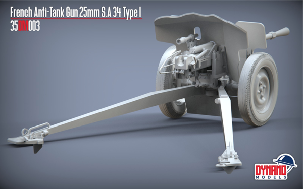 Pre-Order 1/35 French Anti-Tank Gun 25mm S.A 34 Type I Premium Edition - Image 5