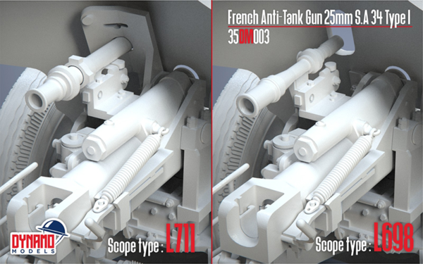 Pre-Order 1/35 French Anti-Tank Gun 25mm S.A 34 Type I Premium Edition - Image 7