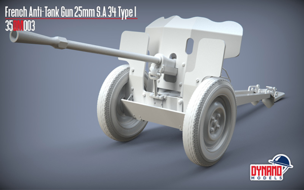 Pre-Order 1/35 French Anti-Tank Gun 25mm S.A 34 Type I Premium Edition - Image 8