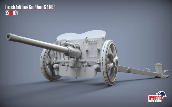 Pre-Order 1/48 French Anti-Tank Gun 47mm S.A 37 - Image 2